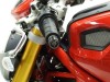 Závaží R&G Racing do řidítek pro motocykly DUCATI Monster 1100 ('09) & Streetfighter, černá (pár)